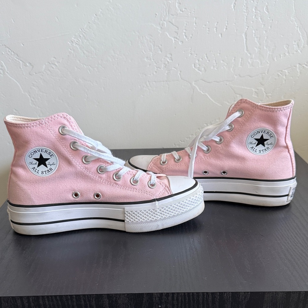 Converse Pink Canvas High-Tops